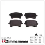 ZIMMERMANN Piduriklotsi komplekt,  ketaspidur 24606.175.1