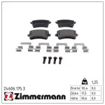 ZIMMERMANN  Piduriklotsi komplekt,ketaspidur 24606.175.3