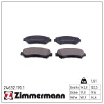 ZIMMERMANN Piduriklotsi komplekt,  ketaspidur 24632.170.1