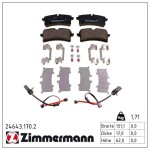 ZIMMERMANN Piduriklotsi komplekt,  ketaspidur 24643.170.2