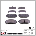 ZIMMERMANN Piduriklotsi komplekt,  ketaspidur 24653.175.1