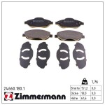 ZIMMERMANN Piduriklotsi komplekt,  ketaspidur 24660.180.1