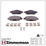 ZIMMERMANN Piduriklotsi komplekt,  ketaspidur 24660.180.2