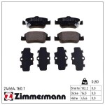 ZIMMERMANN Piduriklotsi komplekt,  ketaspidur 24664.160.1