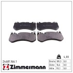 ZIMMERMANN Piduriklotsi komplekt,  ketaspidur 24681.166.1