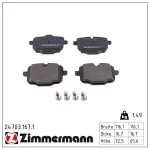 ZIMMERMANN Piduriklotsi komplekt,  ketaspidur 24703.167.1