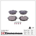 ZIMMERMANN  Piduriklotsi komplekt,ketaspidur 24703.175.1