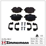 ZIMMERMANN Piduriklotsi komplekt,  ketaspidur 24704.180.2