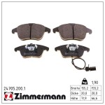 ZIMMERMANN Piduriklotsi komplekt,  ketaspidur 24705.200.1