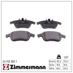 ZIMMERMANN  Piduriklotsi komplekt,ketaspidur 24710.180.1