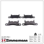 ZIMMERMANN Piduriklotsi komplekt,  ketaspidur 24721.170.1