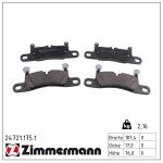 ZIMMERMANN Piduriklotsi komplekt,  ketaspidur 24721.175.1