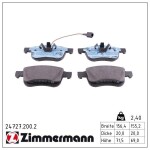 ZIMMERMANN Piduriklotsi komplekt,  ketaspidur 24727.200.2