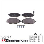 ZIMMERMANN Piduriklotsi komplekt,  ketaspidur 24738.200.2