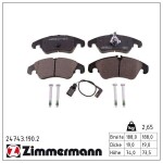 ZIMMERMANN Piduriklotsi komplekt,  ketaspidur 24743.190.2