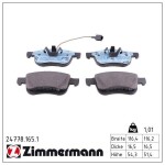 ZIMMERMANN Piduriklotsi komplekt,  ketaspidur 24778.165.1