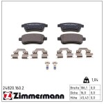 ZIMMERMANN Piduriklotsi komplekt,  ketaspidur 24820.160.2