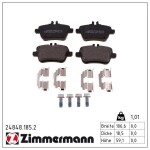 ZIMMERMANN Piduriklotsi komplekt,  ketaspidur 24848.185.2