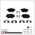 ZIMMERMANN Piduriklotsi komplekt,  ketaspidur 24848.185.3