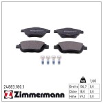 ZIMMERMANN Piduriklotsi komplekt,  ketaspidur 24883.180.1