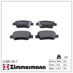 ZIMMERMANN Piduriklotsi komplekt,  ketaspidur 24885.165.1