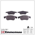 ZIMMERMANN Piduriklotsi komplekt,  ketaspidur 24914.180.1