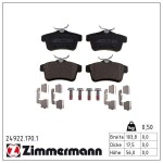 ZIMMERMANN Piduriklotsi komplekt,  ketaspidur 24922.170.1