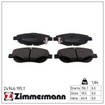 ZIMMERMANN Piduriklotsi komplekt,  ketaspidur 24946.195.1