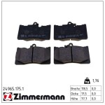 ZIMMERMANN Piduriklotsi komplekt,  ketaspidur 24965.175.1