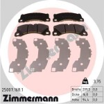 ZIMMERMANN Piduriklotsi komplekt,  ketaspidur 25007.168.1