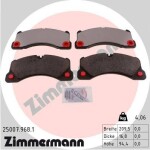 ZIMMERMANN Piduriklotsi komplekt,  ketaspidur rd:z 25007.968.1