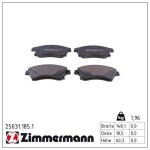 ZIMMERMANN Piduriklotsi komplekt,  ketaspidur 25031.185.1