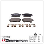 ZIMMERMANN Piduriklotsi komplekt,  ketaspidur 25031.185.2