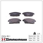 ZIMMERMANN Piduriklotsi komplekt,  ketaspidur 25034.185.1