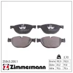 ZIMMERMANN  Piduriklotsi komplekt,ketaspidur 25045.200.1