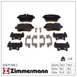 ZIMMERMANN Piduriklotsi komplekt,  ketaspidur 25071.190.2
