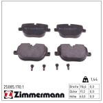 ZIMMERMANN Piduriklotsi komplekt,  ketaspidur 25085.170.1