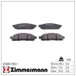 ZIMMERMANN Piduriklotsi komplekt,  ketaspidur 25087.170.1