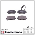 ZIMMERMANN Piduriklotsi komplekt,  ketaspidur 25112.180.1