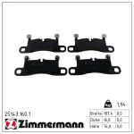 ZIMMERMANN  Piduriklotsi komplekt,ketaspidur 25143.160.1