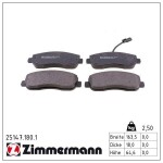ZIMMERMANN Piduriklotsi komplekt,  ketaspidur 25147.180.1