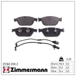 ZIMMERMANN Piduriklotsi komplekt,  ketaspidur 25160.200.2