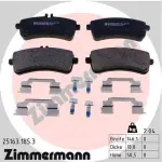 ZIMMERMANN  Piduriklotsi komplekt,ketaspidur 25163.185.3