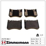 ZIMMERMANN  Piduriklotsi komplekt,ketaspidur 25179.180.1
