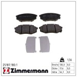 ZIMMERMANN Piduriklotsi komplekt,  ketaspidur 25187.180.1