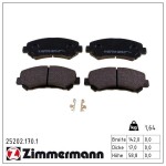 ZIMMERMANN Piduriklotsi komplekt,  ketaspidur 25202.170.1