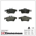 ZIMMERMANN Piduriklotsi komplekt,  ketaspidur 25212.150.1
