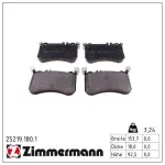 ZIMMERMANN Piduriklotsi komplekt,  ketaspidur 25219.180.1