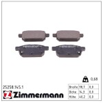 ZIMMERMANN Piduriklotsi komplekt,  ketaspidur 25258.145.1