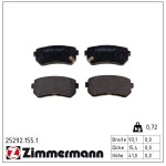 ZIMMERMANN  Piduriklotsi komplekt,ketaspidur 25292.155.1